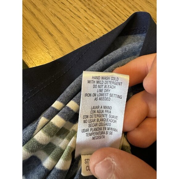 Sandra Darren Shift Dress Women Size 12 Stretch Midi Modest Wedding Guest Career - Picture 10 of 12